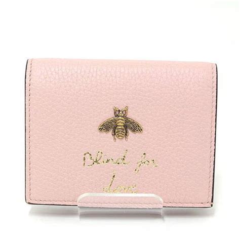 gucci animalier pink|Light Pink Leather Animalier Card Case Wallet .